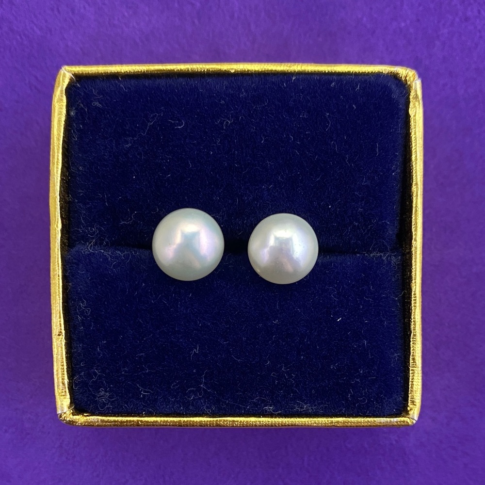 💛 Michael Hill 925 White Pearl Studs | Lustrous & Classic | Designer Staple